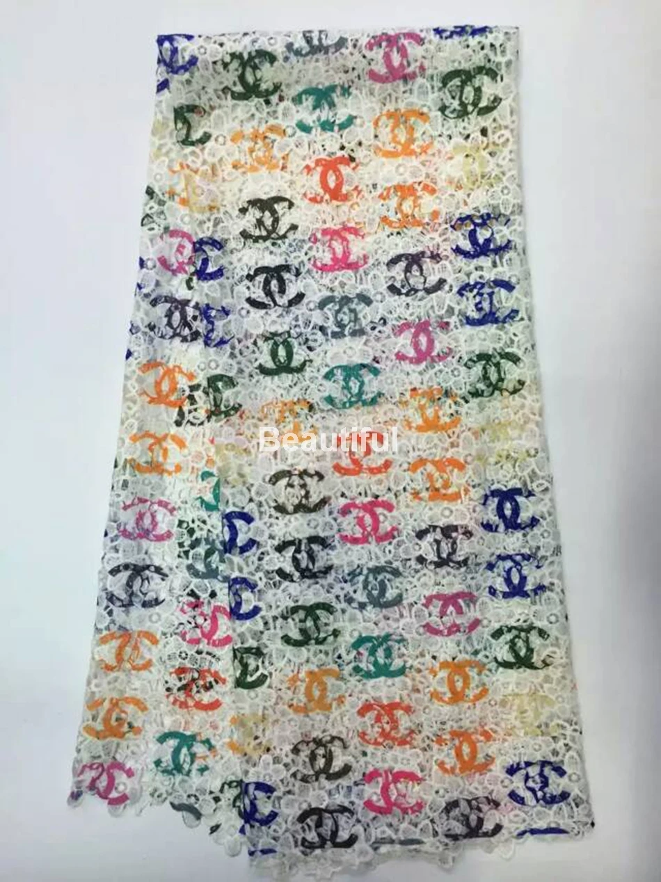 5 yards african fabric net guipure lace cord for woman wedding/prom dress free shipping by DHL | Дом и сад