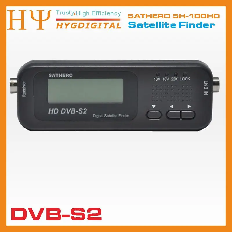 SATHERO SH 100HD DVB S2 HD карманный цифровой спутниковый Finder ресивер с ЖК дисплеем USB 2