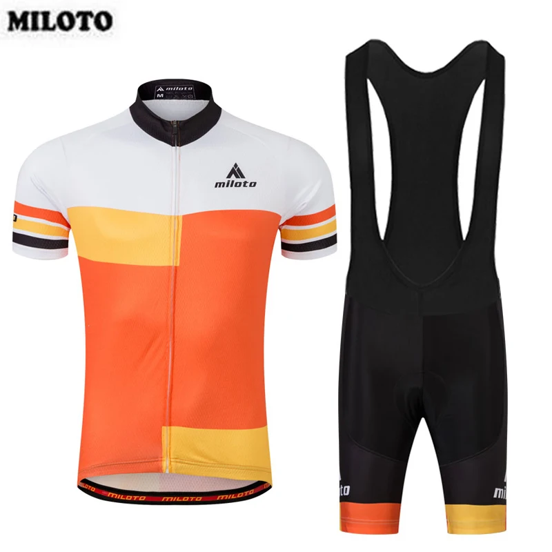 MILOTO команда мужчин Ropa Ciclismo Pro Велоспорт Джерси с коротким рукавом снаряжение для