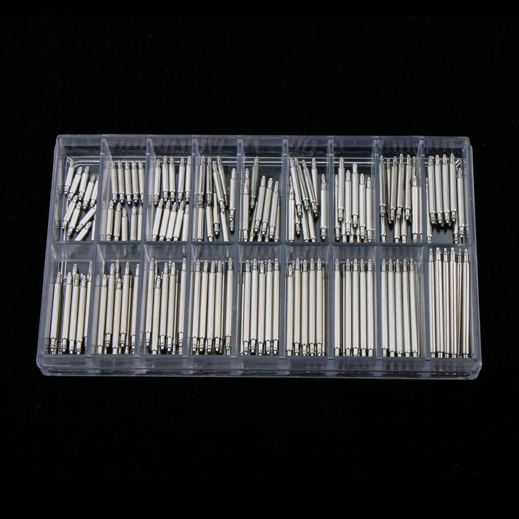 1.8mm 180 шт. Профессиональные Пружинные стержни из нержавеющей стали для крепления ремешки для часов запасные части - Цвет: 1.8mm