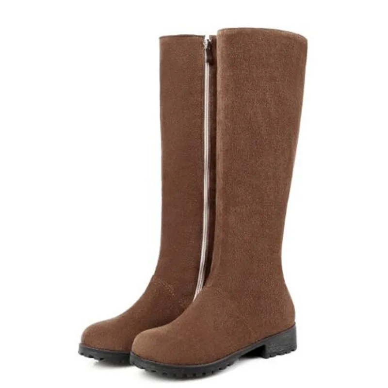 Women Boots Autumn and winter New style Thick bottom Square following Comfortable Leisure time High cylinder Keep warm boots