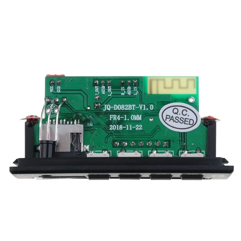 USB AUX Bluetooth FM радио V5.0 беспроводной приемник MP3 плеер 5 в 12 В Mp3 декодер плата модуль 1 Din музыкальный динамик автомобильный комплект