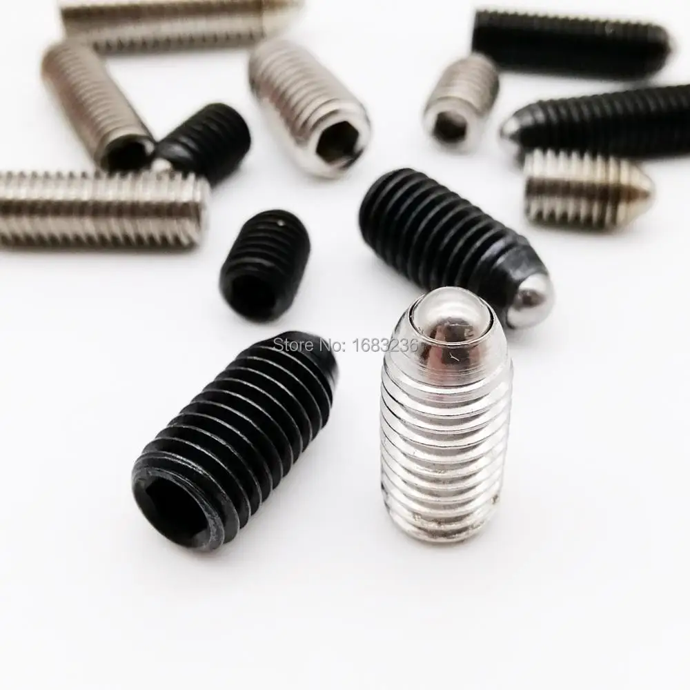2/10x M3 M4 m5 m6 m8 m10 m12 класс 12,9 сплав 304 A2-70 нержавеющая сталь шестигранное гнездо пружинный шаровой Плунжер Grub точечный набор болт
