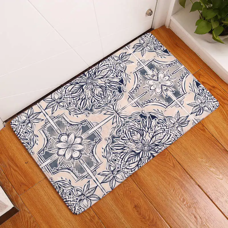 50x80 см Boho фланелевый Придверный коврик для ванной кухонные Половики ковры для украшения дома - Цвет: No-13