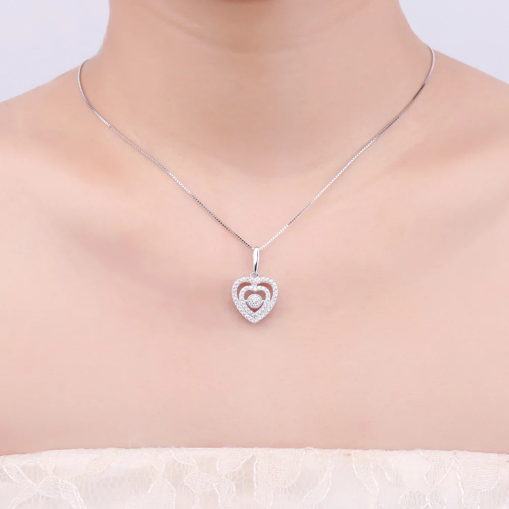 JewelryPalace Романтический 0.6ct кубического циркония Кулоны в форме сердца для Для