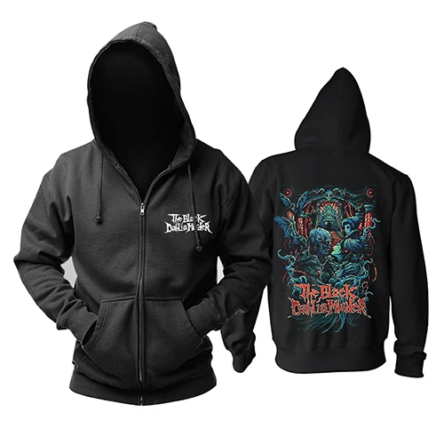 Bloodhoof The Black Dahlia Murder dead core metal core поп-рок музыка черный хлопок Толстовка Азиатский размер - Цвет: 5