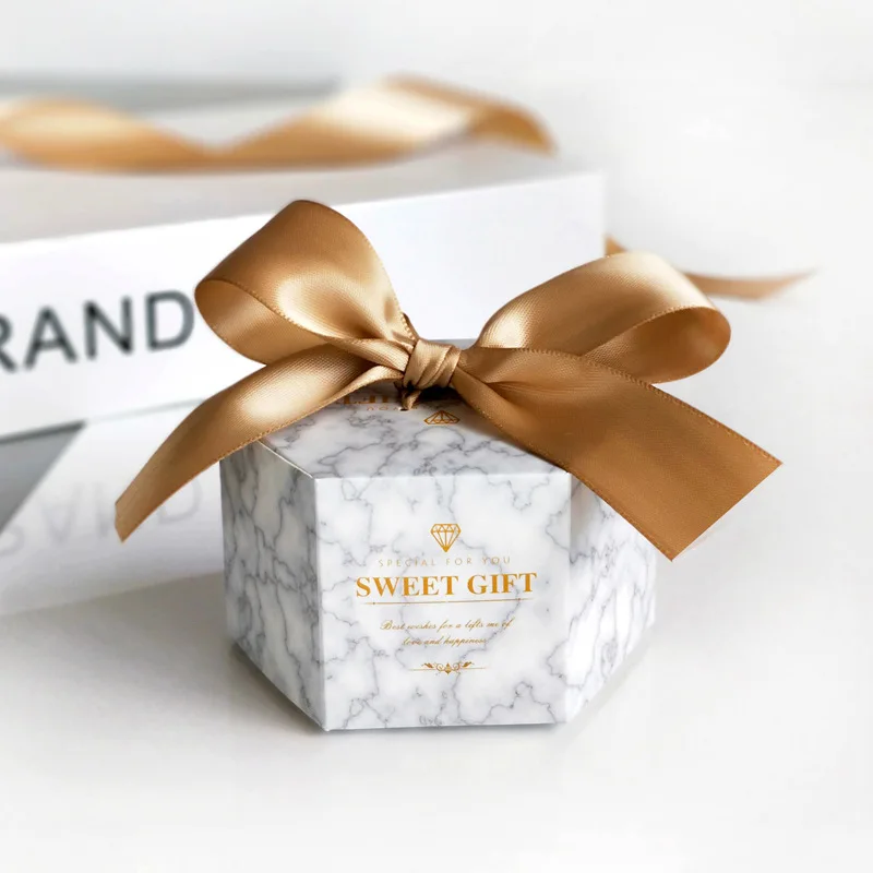 Европейские свадебные сувениры коробка для конфет Шестигранная креативная