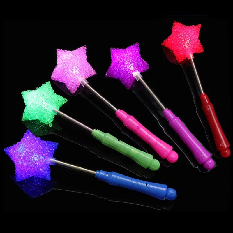 4 шт. светодиодный волшебный Звездная волшебная палочка мигающие светящиеся