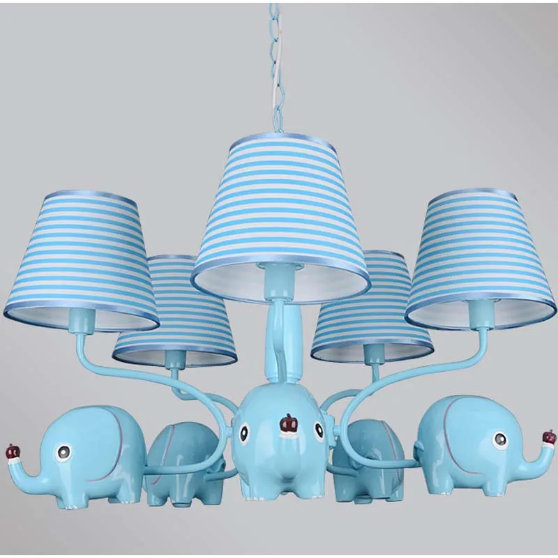 Lighting lights European style Elephant 5heads Iron Chandelier cartoon children's room men and girls bedroom ZA927656 | Лампы и