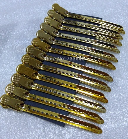 New arrive metal clips 12pcs/pack hair clips professional hair pin golden color