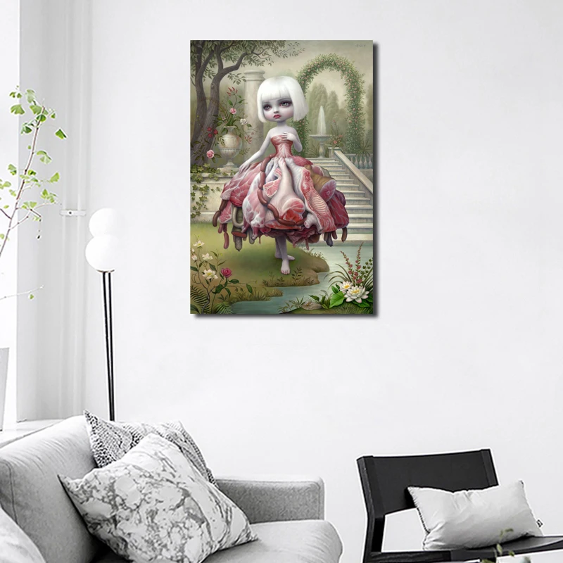 Фарфоровое платье для мяса от Марка Райдена художественный холст постер картина