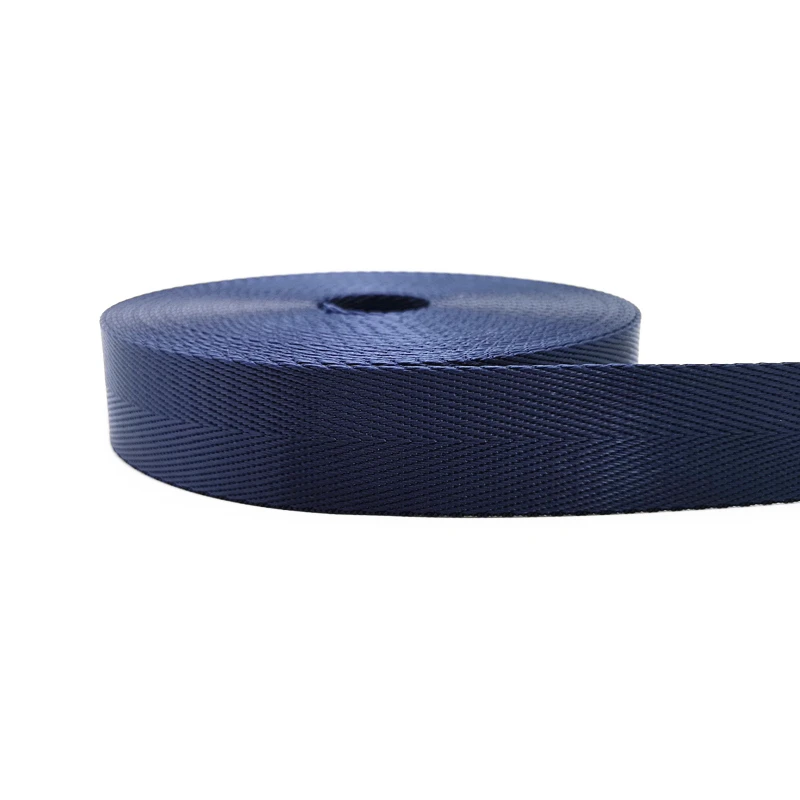 Navy Blue 2 ярда 20 мм Высокое качество ремень нейлон тесьма елочка узор рюкзак обвязки швейная сумка ремень аксессуары - Цвет: Navy Blue