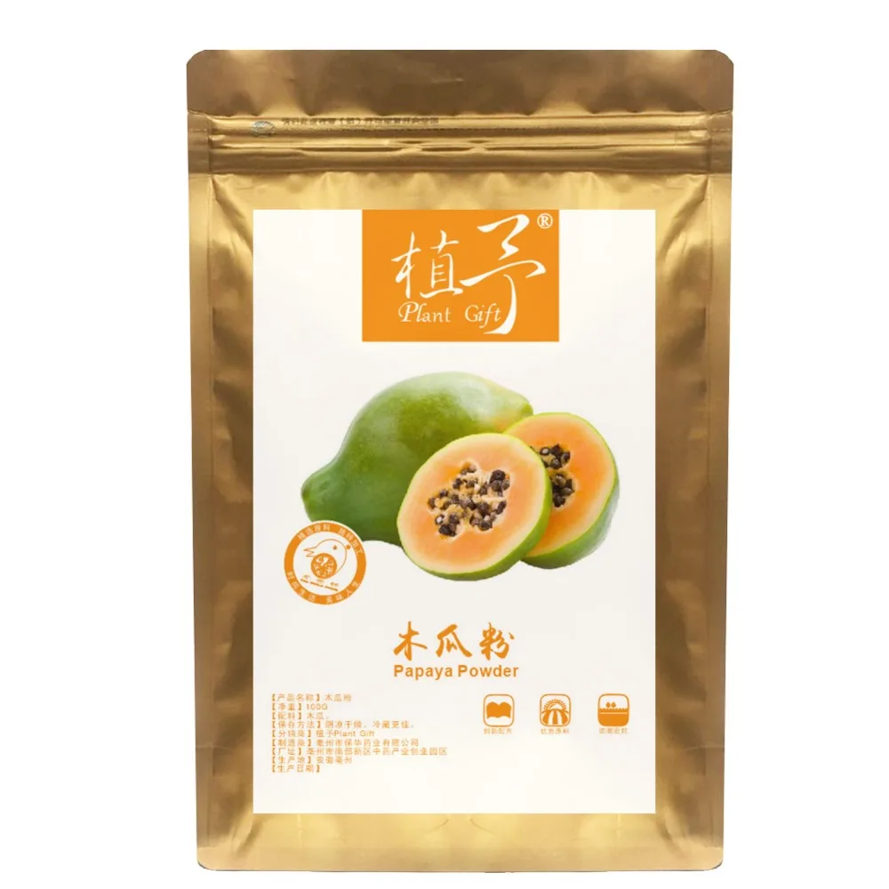 100% натуральный растительный папайи пудра Пленочные Материалы мука порошок уход