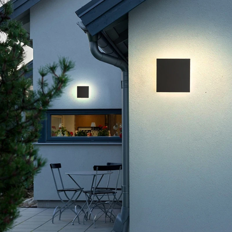 10W Outdoor Waterproof Modern LED Wall Lamps IP65 Aluminum Porch Lights | Освещение