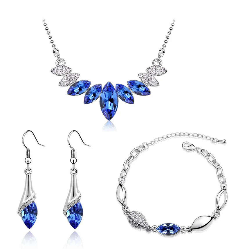 Комплект из колье серёг и браслета серебристого цвета|bracelets necklaces earrings|pendant jewelry