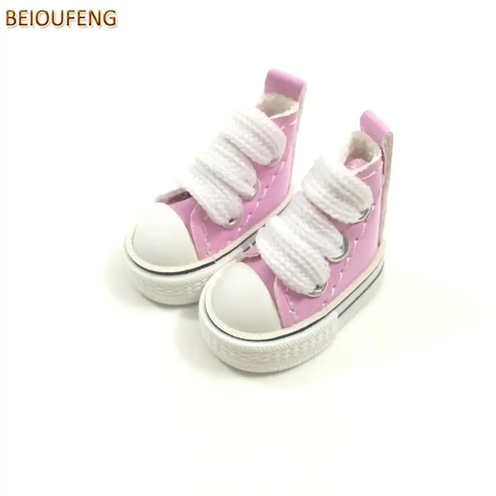 Beioufeng 3.8 см кукла Сапоги и ботинки для девочек для Блит игрушки куклы, 1/8 BJD Обувь для Блит azone кукла, pu Спортивная обувь Сапоги и ботинки для девочек со шнурками для Куклы