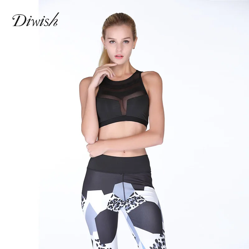 Diwish топ Бюстгальтер для йоги дышащее с эффектом push up Фитнес бег 2019 нижнее бельё