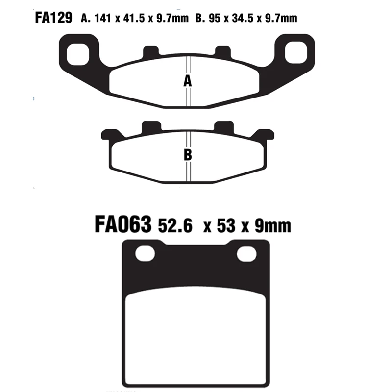 Тормозные колодки для мотоциклов Suzuki GSF 250 N/ZM/P/NP/ZP/N/NR Bandit GJ74A 1992 1993 1994 1995 1996 GSF250
