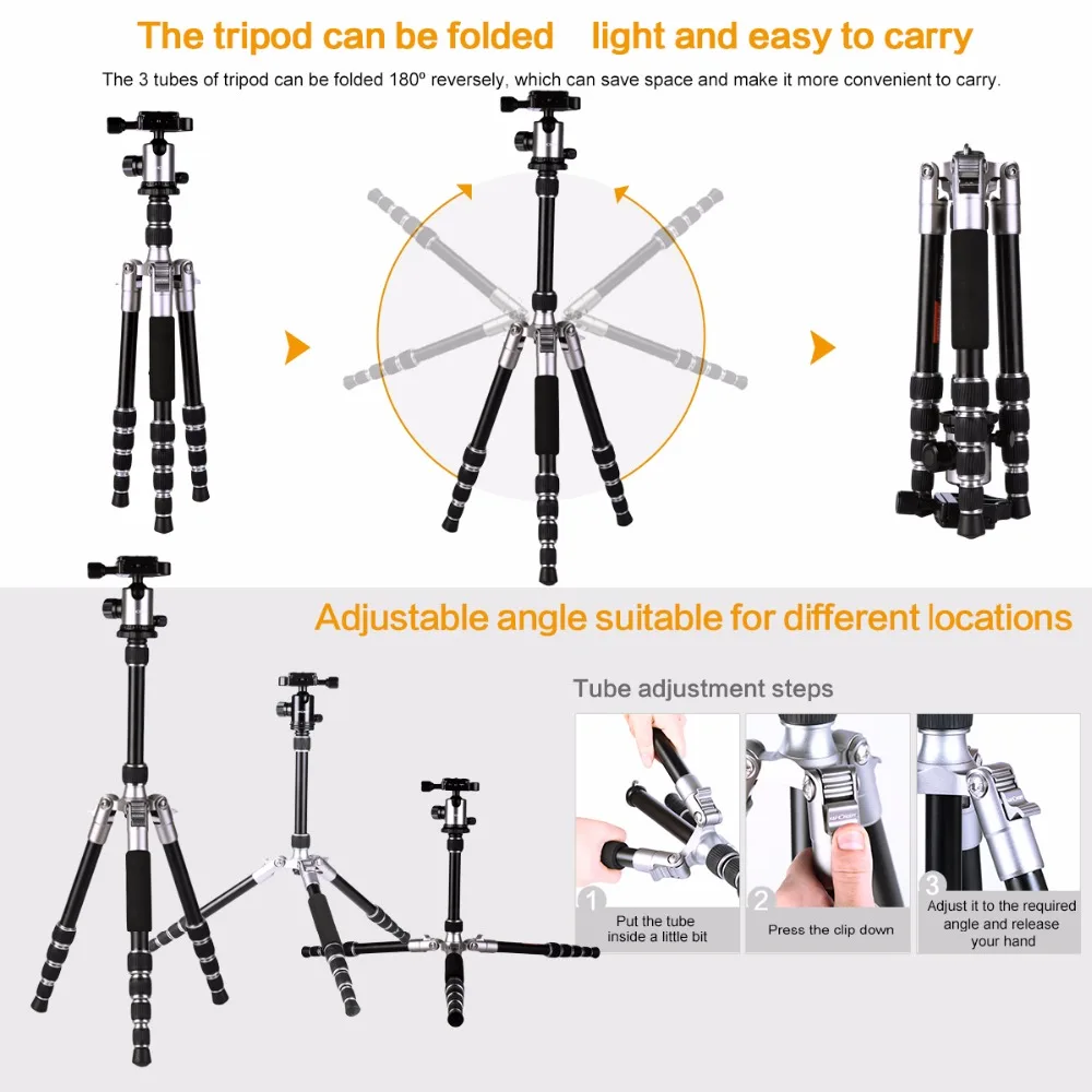 К &amp F Концепция Мини Профессиональный Штатив Камеры Из Алюминиевого Сплава