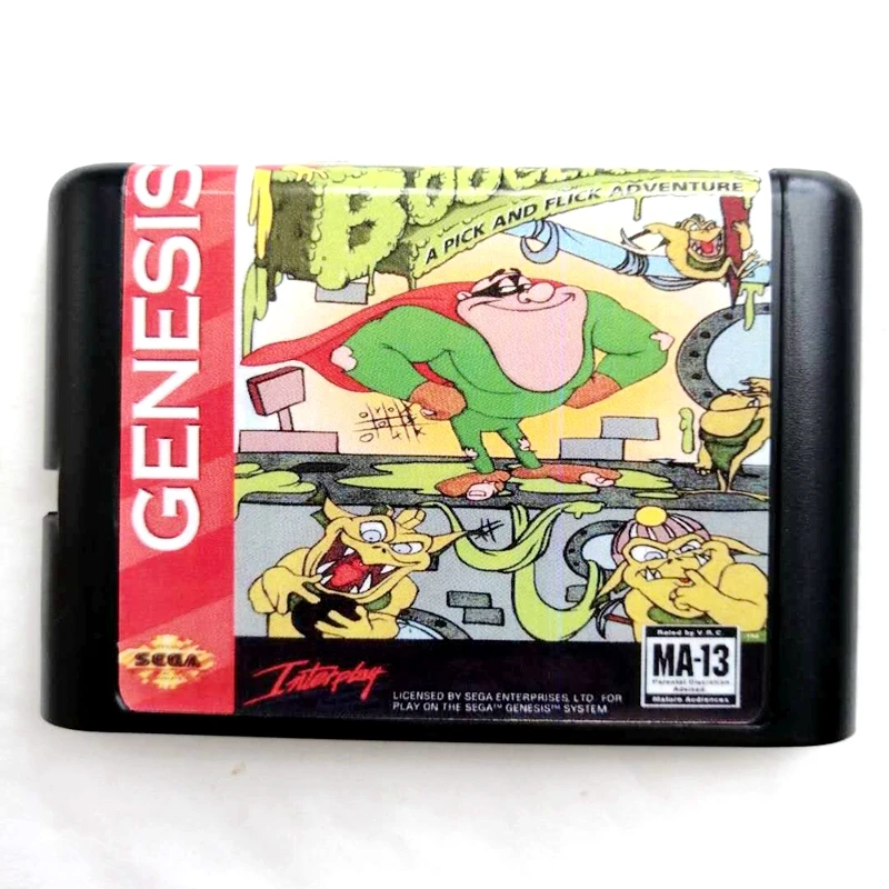 Boogerman A pick And Flick Adventure 16 bit MD карта памяти для sega Mega Drive 2 для sega Genesis Megadrive
