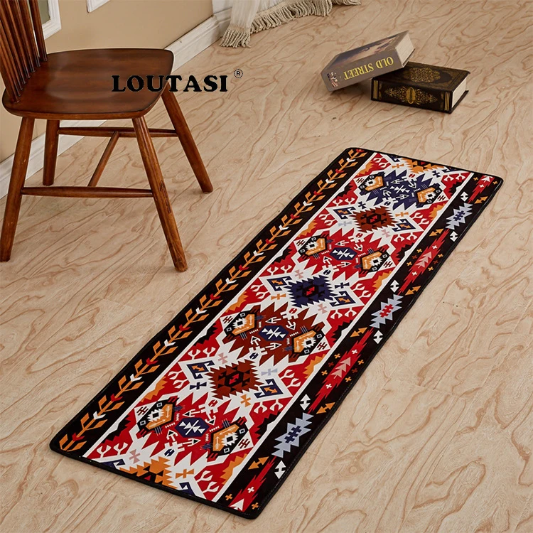 LOUTASI коврик для гостиной столовой ванной ворсистый мягкий с геометрическим