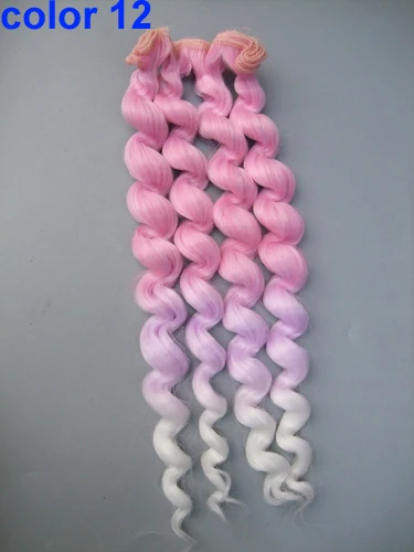 Кукла сделай сам 25 см вьющиеся волосы для шарнирной куклы 1/3 1/4 1/6 парики русской