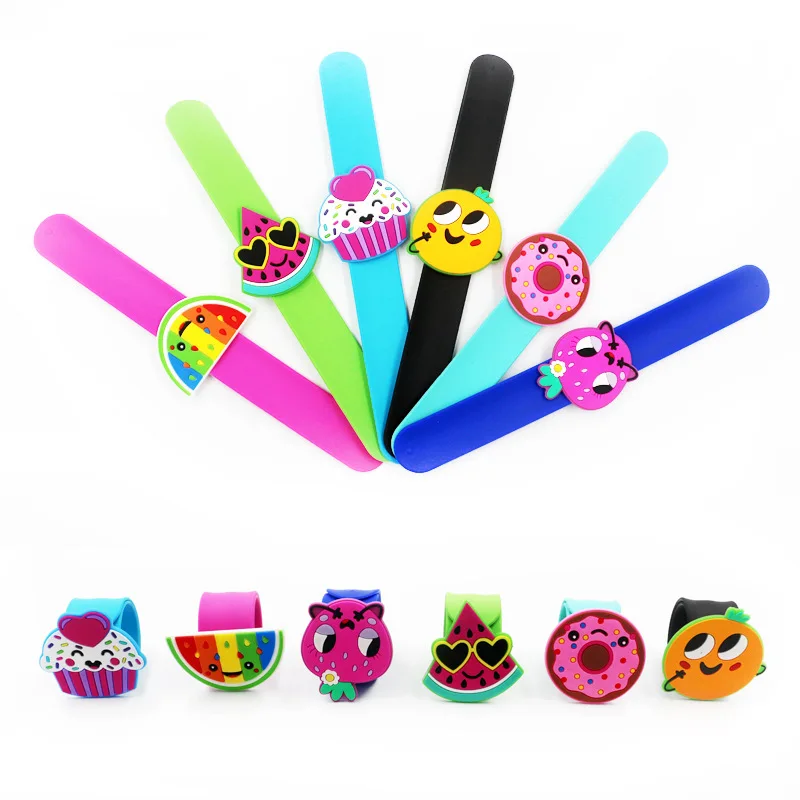 Милый фруктовый детский цветной браслет для девочек и мальчиков гибкая упаковка