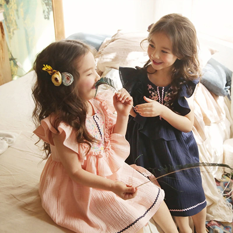 Little Girls Dresses 2018 Boho Cute Children Dress 6 Years Tiny Cottons Kids Clothes Girl Summer For Costume Vestidos | Детская одежда