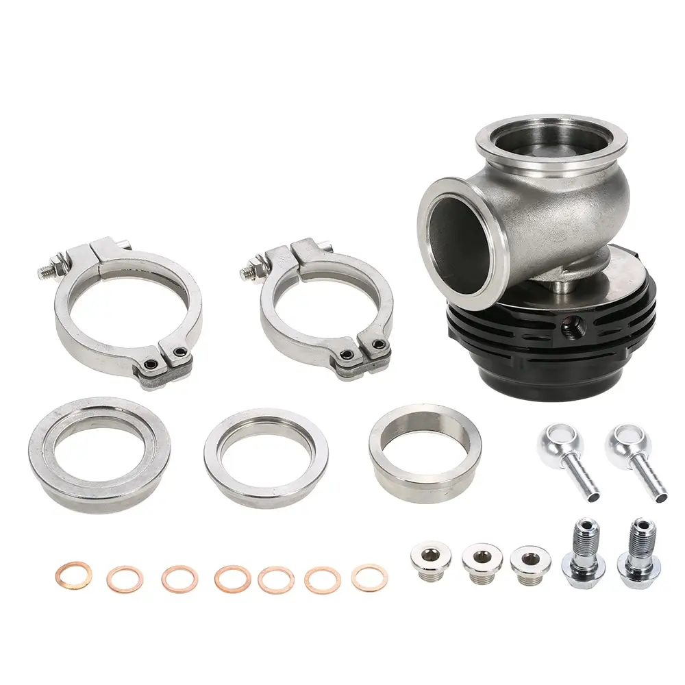 

MVS 38mm Wastegate Aluminum Top Steel V-band External Waste Gate for Supercharge Turbo Manifold 14PSI