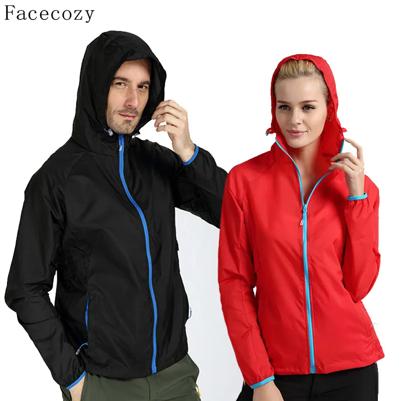 Женская быстросохнущая рубашка с капюшоном однотонная прозрачная защитой от