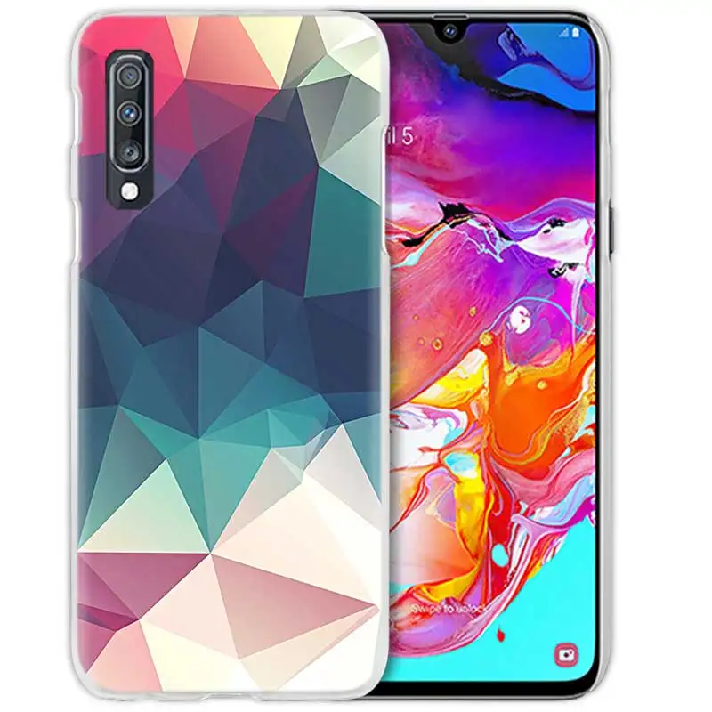 Геометрических фигур линии узор чехол для samsung Galaxy M40 A50 A80 A70 A60 A40 A30 A20e A10 J4 J6 плюс J8 Жесткий Чехол для мобильного телефона