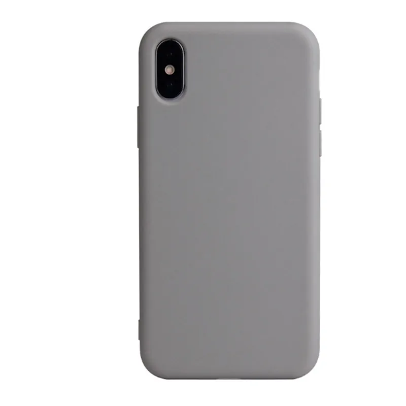 Конфетный 360 Полный чехол s для iPhone 6 6S 5 5S SE X Мягкий силиконовый XS MAX XR задняя крышка