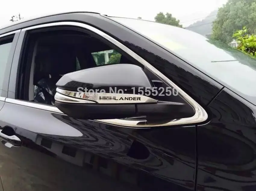 

Car rear view mirror cover,auto rear mirror trim for Toyota Highlander 2015,ABS chrome,2pc/lot,car styling