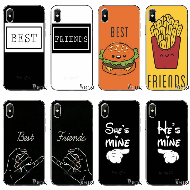 Модный bff best friends forever для huawei P20 P10 P9 P8 pro Lite plus pro P Smart Mini Nova 2 3 3I TPU мягкий чехол для телефона
