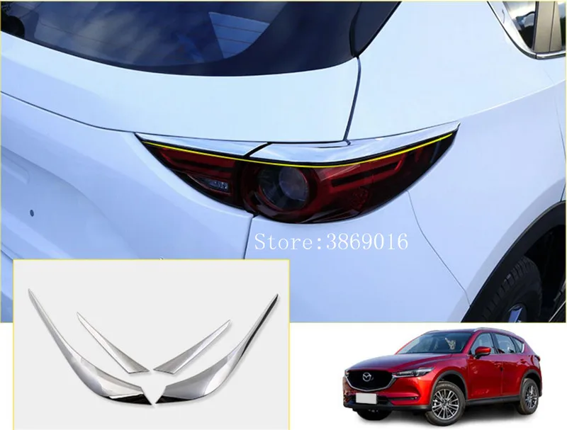 

ABS хромированный задний фонарь Накладка подходит для Mazda CX5 CX-5 2017 2018 автомобильные аксессуары