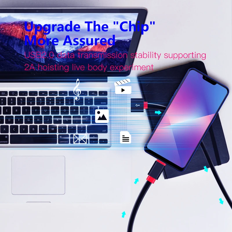 Быстрая зарядка USB кабель Плоский позолоченный микро USB линия Android мобильный телефон синхронизация данных зарядное устройство линия для Xiaomi samsung Android