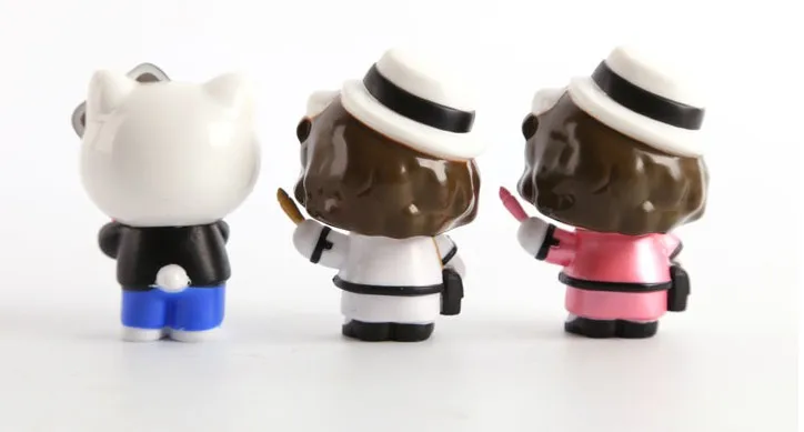 11 шт./партия, 6 см, ПВХ, японское аниме, рисунок hello kitty, Классический idol ver, фигурка, Коллекционная модель, игрушки для девочек
