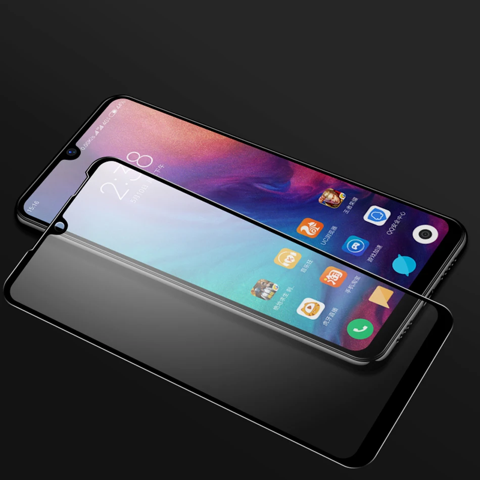 Black Защитное стекло 5D с полным покрытием для Xiaomi Redmi Note 7, защитная пленка из закаленного стекла для Redmi Note 8 Pro Redmi 7 - Цвет: Black
