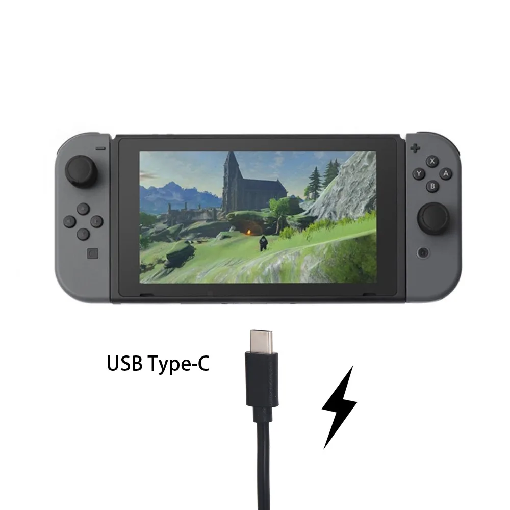 Зарядный кабель USB 1 м шнур питания для передачи данных Nintendo Switch игровой консоли