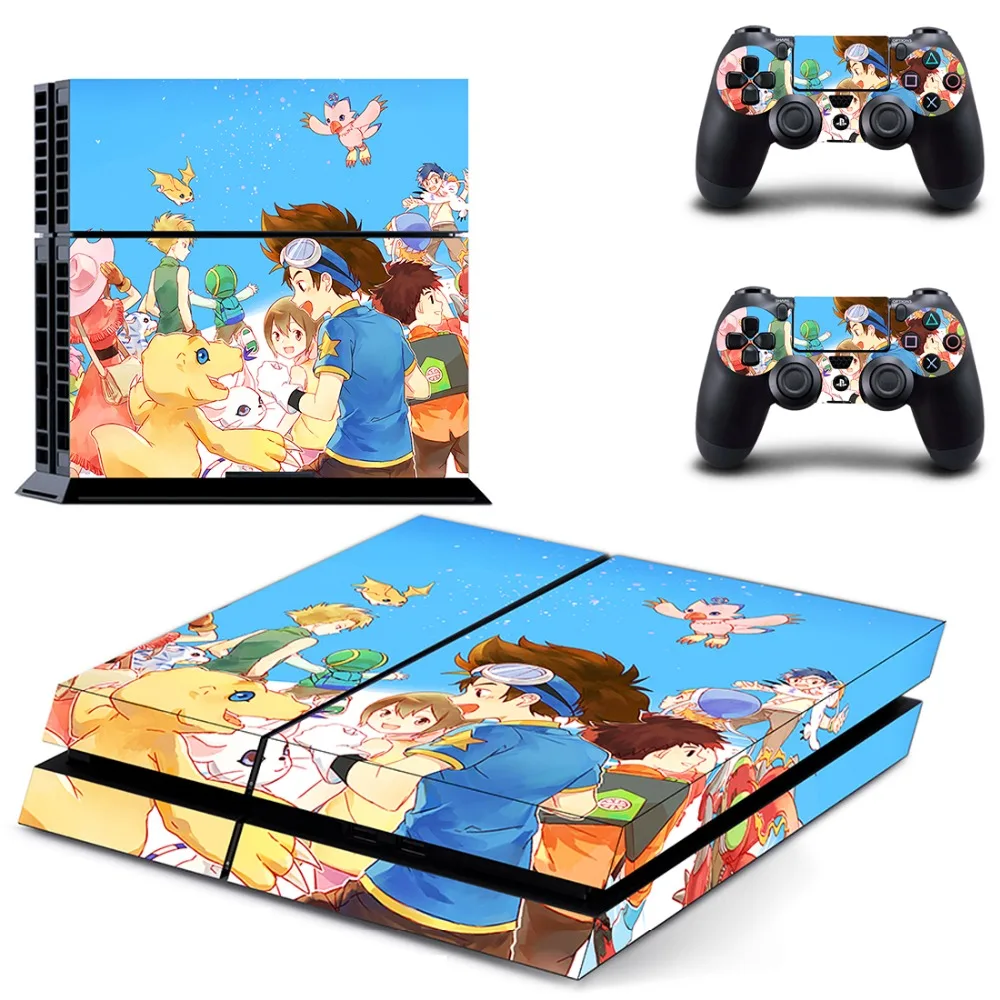 Наклейка для консоли Sony PlayStation 4 и 2 контроллеров | Электроника