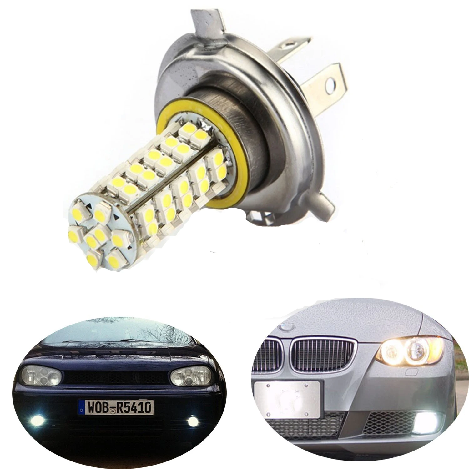 Автомобильный авто H4 3 5 W 68 SMD светодиодный 6500 K 310 Lumen белая противотуманная Лампа
