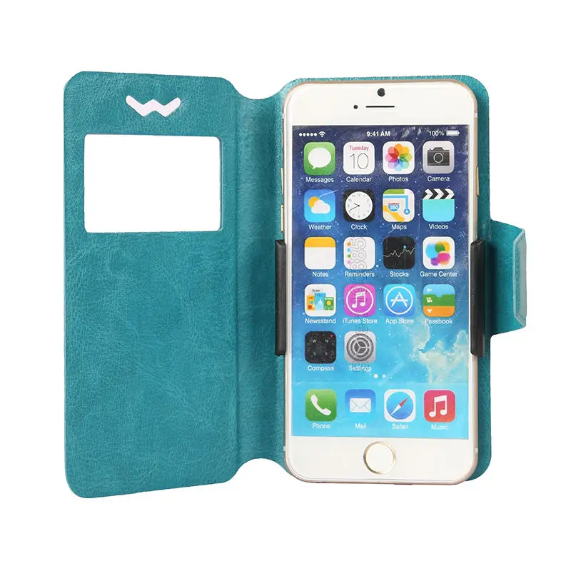 for Haier L56 L55 G55 G21 Spring Clip Folder Synthetic Leather Case Cover Slider Frame Book Wallet Flip |