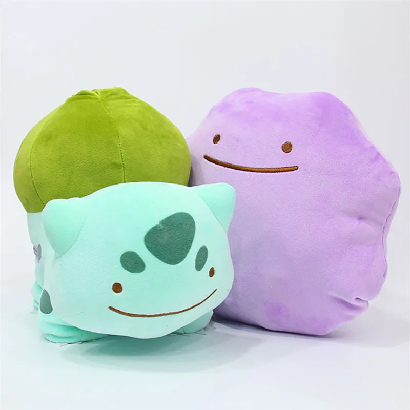 5 шт/лот 20 см аниме Bulbasaur плюшевая кукла Ditto фигурка фушигидане мягкая плюшевая игрушка высокого качества кавайная подушка для подарков