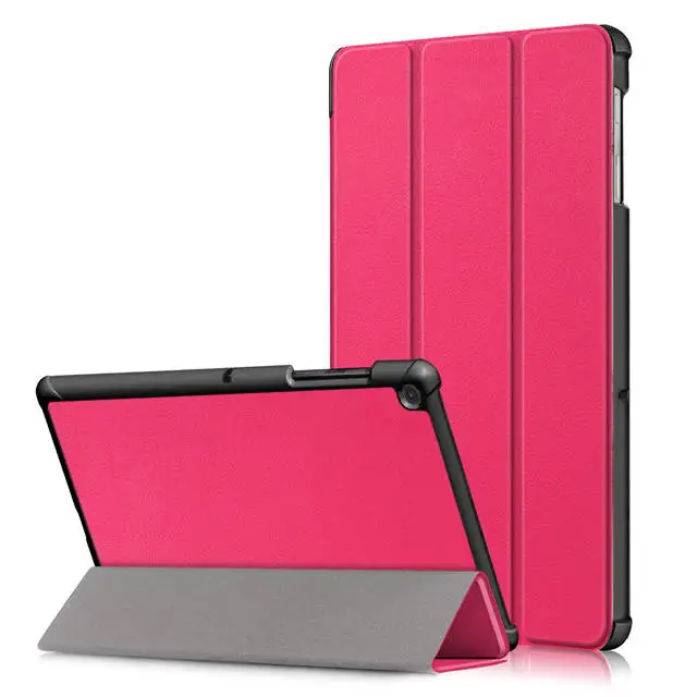 Rose Red Ультратонкий Магнитный смарт-чехол из полиуретановой кожи для samsung Galaxy Tab S5e SM-T720 T725 10," Tablet Auto Sleep/Wake Funda чехол+ подарки - Цвет: Rose Red