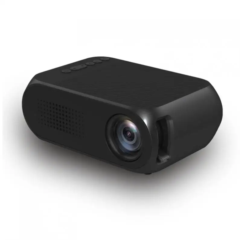 Портативный мини светодиодный карманный проектор YG320 HD 400 600 лм 80 дюймов для Sony PS4 и