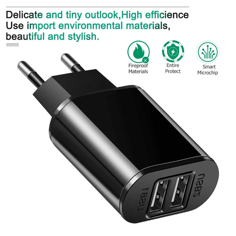 Зарядное устройство с 2 USB портами 5 В 1 А|charger for samsung|phone charger samsungusb |