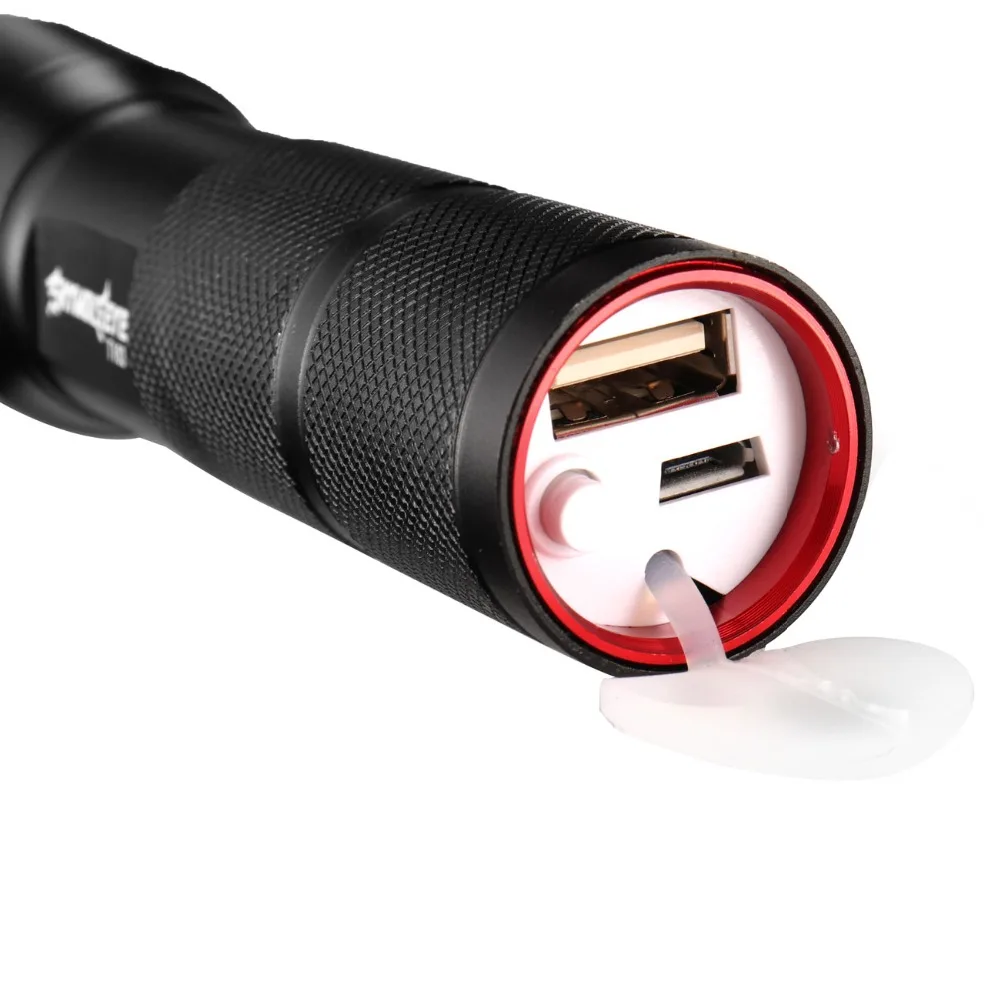 USB зарядное устройство внутри батареи T6 мощный 3800LM светодиодный светильник-вспышка портативный светильник перезаряжаемый тактический светодиодный светильник