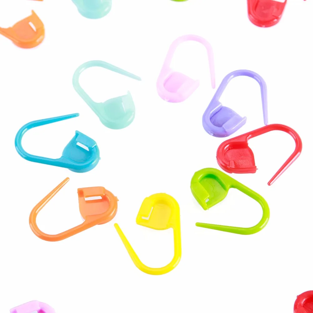 104 шт./упак. вязание крючком маркер Стич держатель зажим крафт красочная игла с