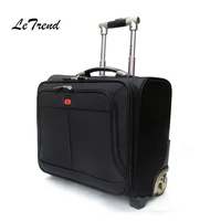 letrend business leisure rolling luggage casters oxford trolley 18 inch women carry on luggage wheels suitcases travel bag men