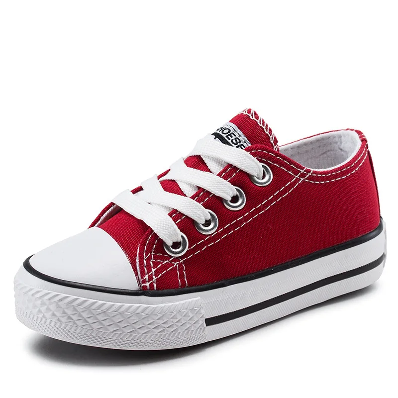 2017 New Spring Autumn Kids Canvas Shoes Low Top Sneakers Slip On sports shoes boys casual girls fashion sneaker | Детская одежда и